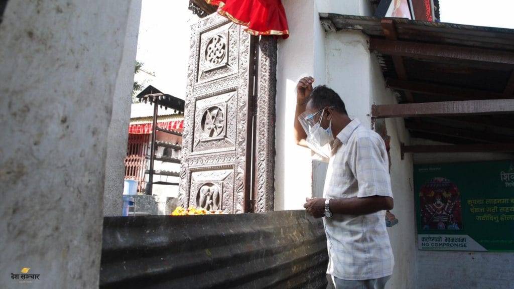 बाहिरबाटै भगवतीको दर्शन अाजको तस्बिर