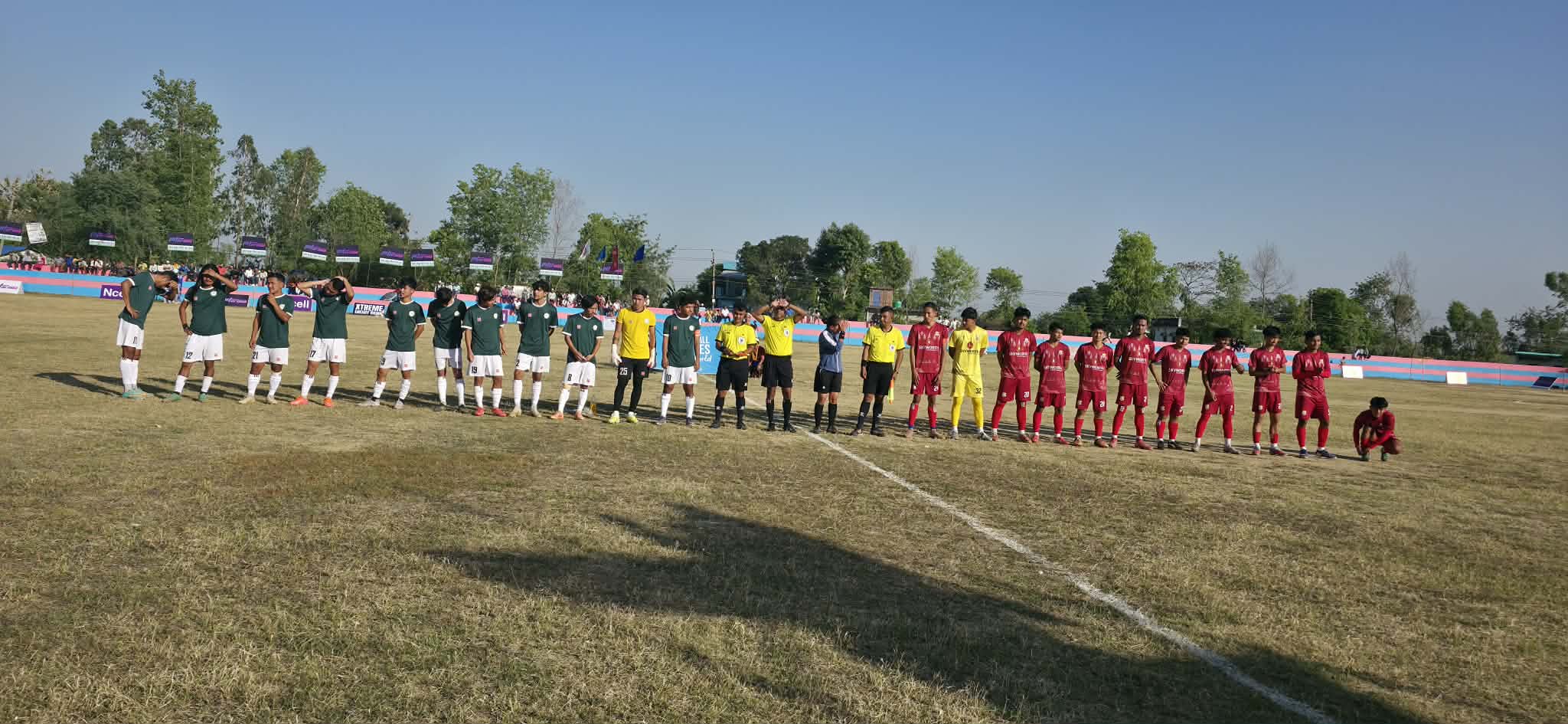 खजुरा गाेल्डकप सुरू, उद्घाटन खेलमा गाेर्खा ब्वाइज विजयी