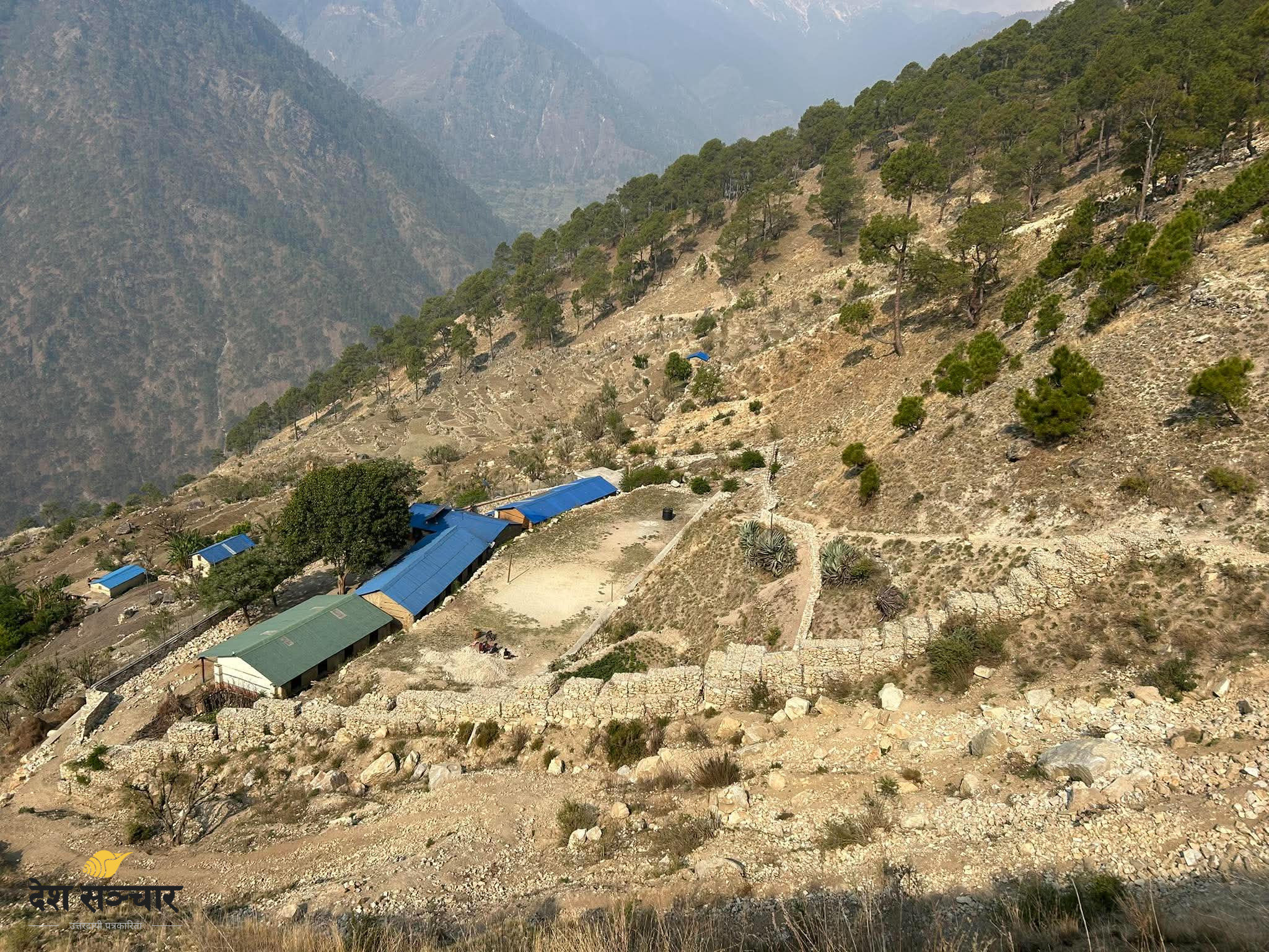 सिङ्गो विद्यालय पहिरोको उच्च जोखिममा