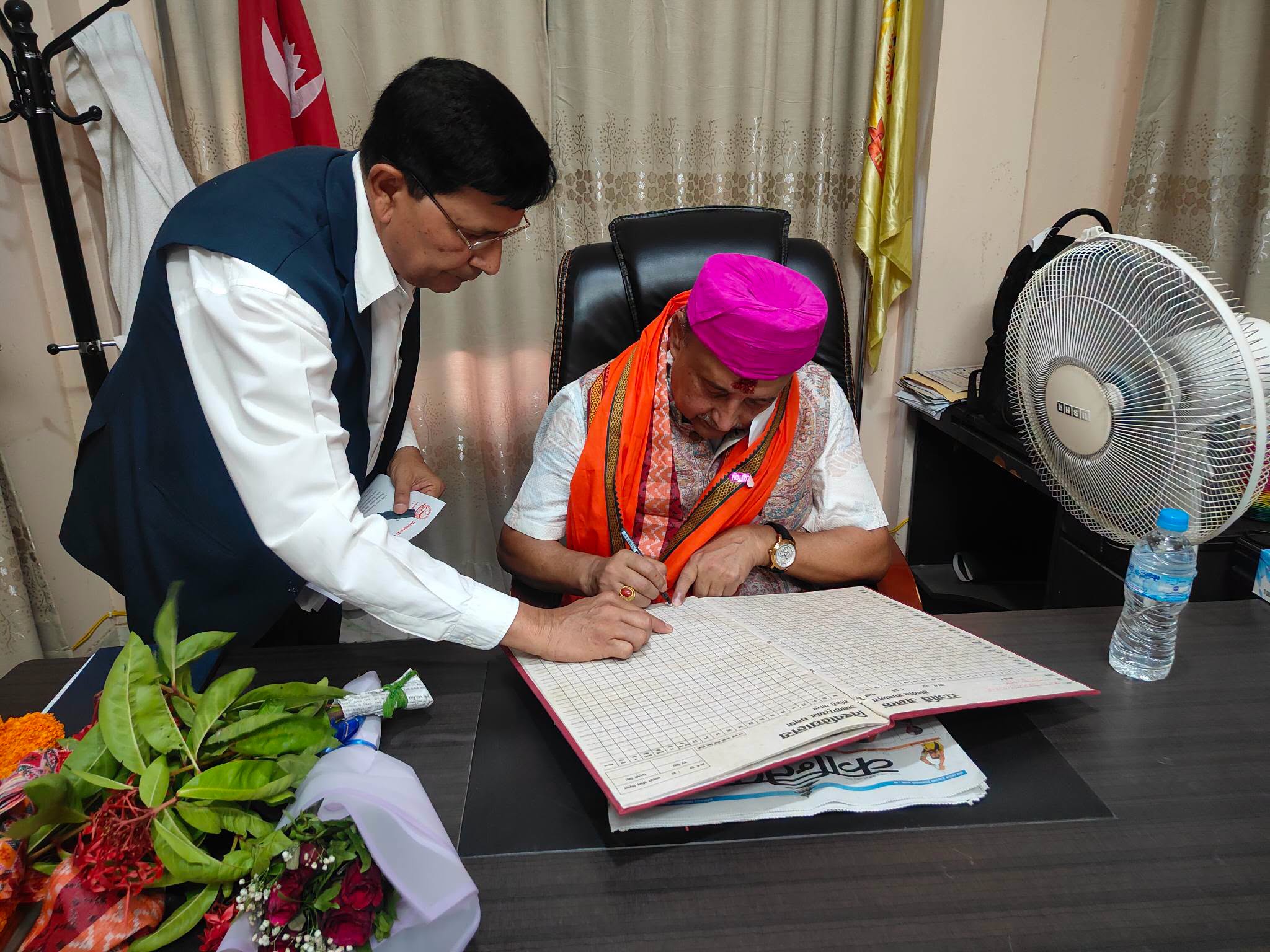राजर्षिजनक विश्वविद्यालयका नवनियुक्त उपकुलपतिद्वारा पदभार ग्रहण