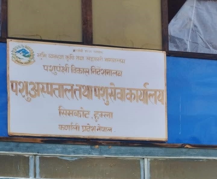 हुम्लामा पशु सेवातर्फ बजेट खर्च न्यून